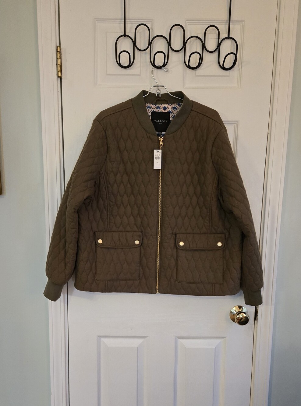 Talbots Quilted Bomber Jacket. 1X